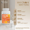 Dr. Berg Maximum Strength 2-in-1 Vitamin D3 K2 (10,000 IU) – High Absorption Formula for Bone, Heart &amp; Immune Support (120 Capsules)