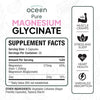 Organics Ocean Pure Magnesium Glycinate with Zinc – Maximum Strength Chelated Support for Sleep, Muscles &amp; Relaxation