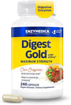Enzymedica Digest Gold supplement bottle with a capsule on a white background